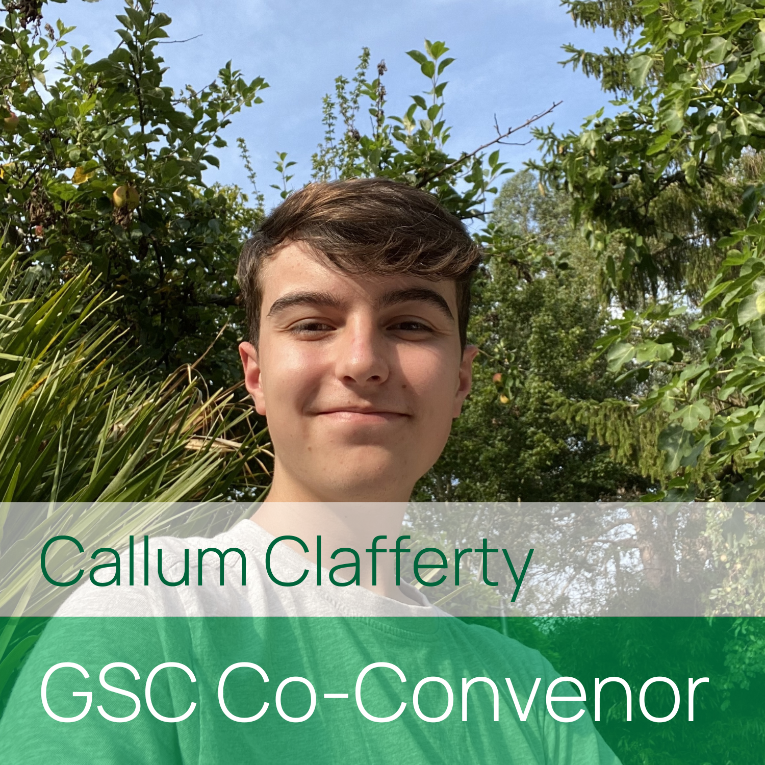 Callum Clafferty, GSC Co-convenor